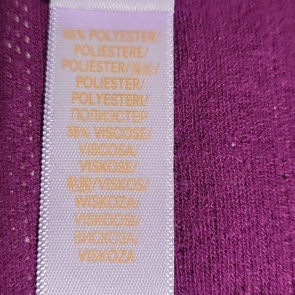 Savage X Fenty Cropped Long Sleeve Purple Cardigan Sweater Womens Size 12-14 NWT - Picture 6 of 10